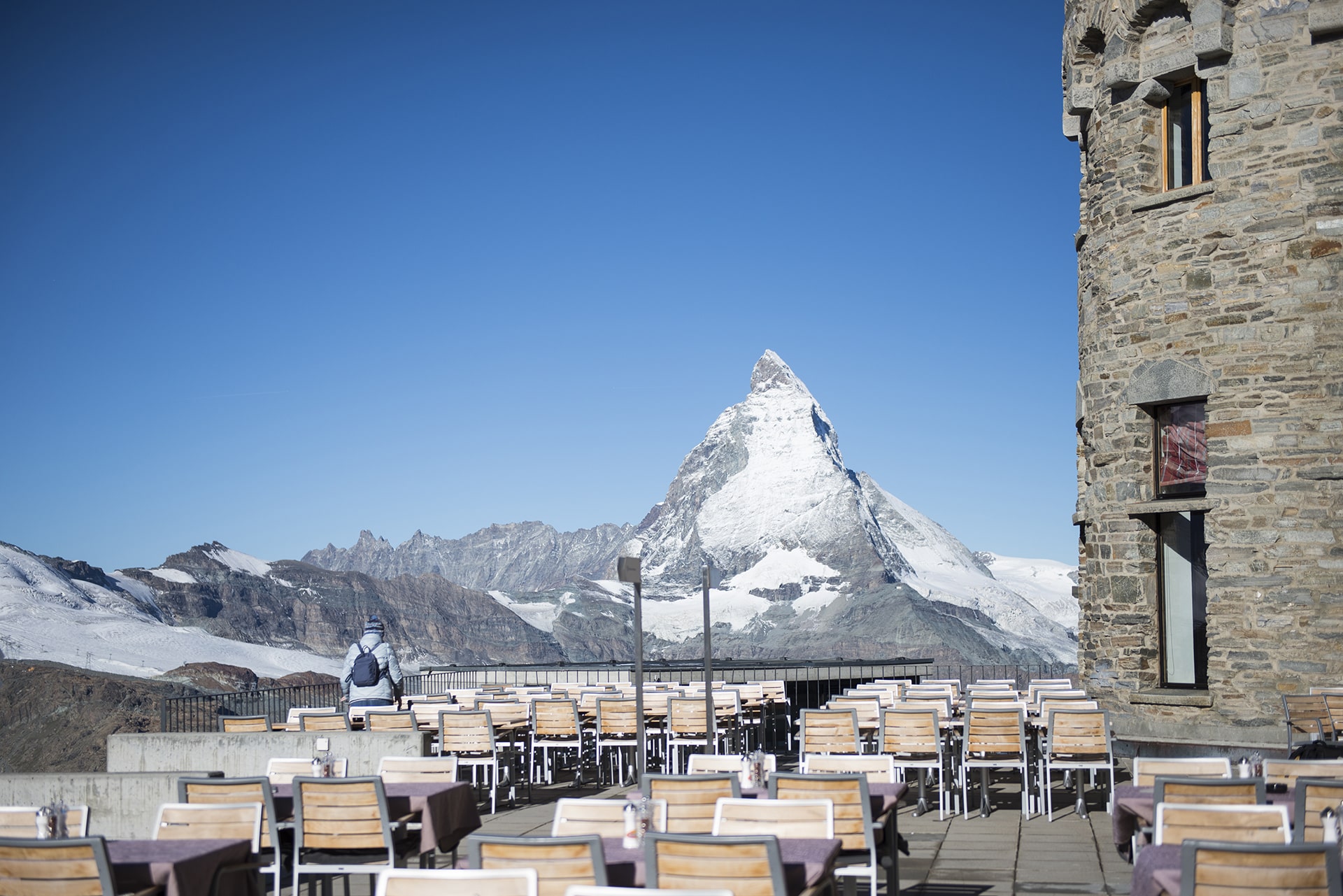 3100 Kulmhotel Gornergrat - Restaurant Terrace Matterhorn
